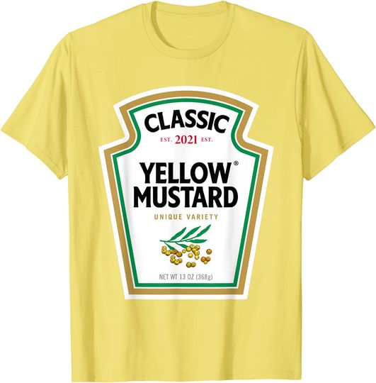 Yellow Mustard DIY Halloween Costume Matching Group Mustard T-Shirt