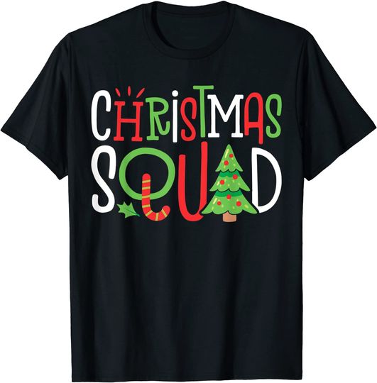 Christmas Squad Funny Xmas Tree Family Matching Pajamas Boys T-Shirt