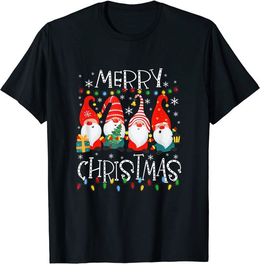 Merry Christmas Gnome Shirt Funny Family Xmas Kids Adults T-Shirt