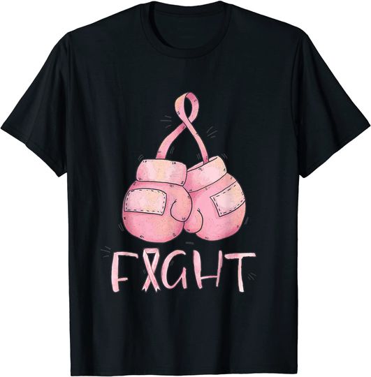 Boxing Gloves Fight Cancer Survivor Breast Cancer Awareness T-Shirt