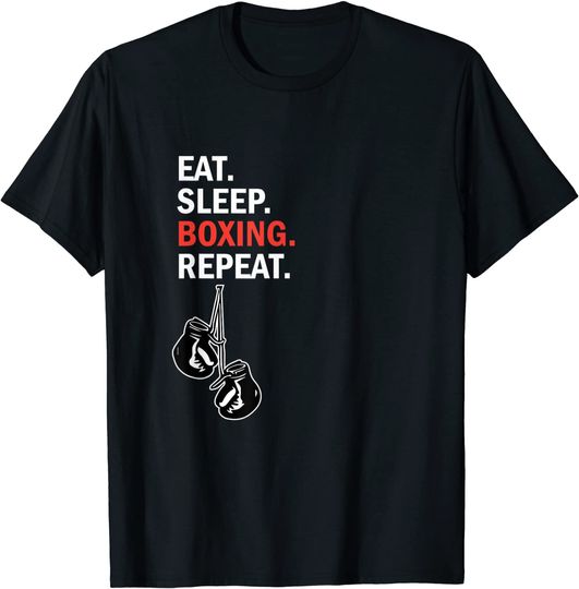 Eat Sleep Boxing Repeat T-shirt
