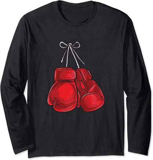 Red Boxing Gloves Long Sleeve