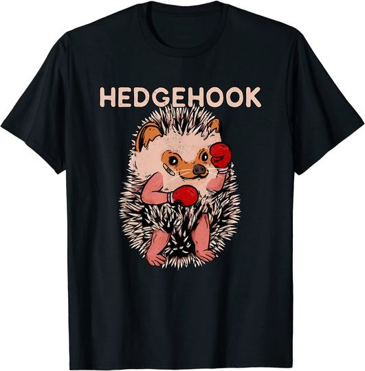 Hedgehog Hedgehook  Boxing Hedgie Animal Boxer T-Shirt
