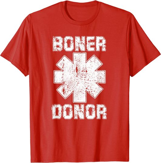 Boner Donor - Lifeguard Style, Sexy Costume Funny Red T-Shirt