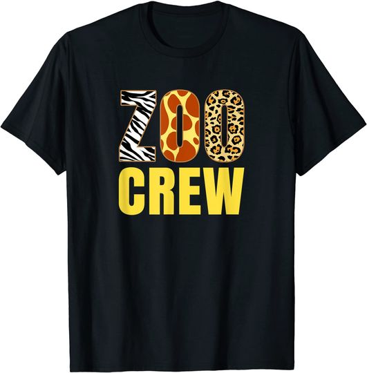 Zoo Crew Animal Print for Kids or Adults Zoo Group T-Shirt