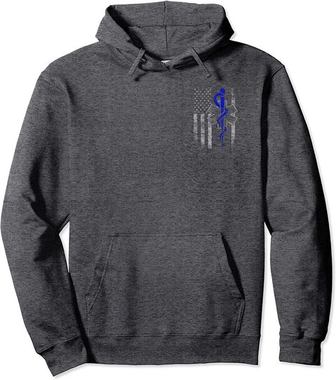 Two-Sided EMT / First Responder Flag Hoodie