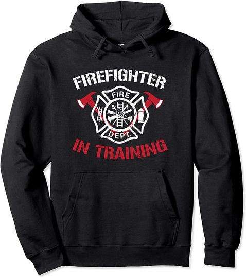 Firefighter In Training Fireman First Responder Kids Gift Pullover Hoodie