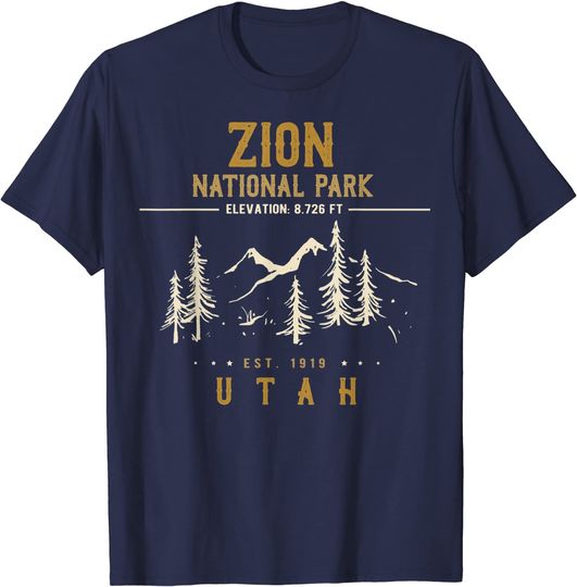 Zion National Park Shirt, US Nationalpark In Utah T-Shirt