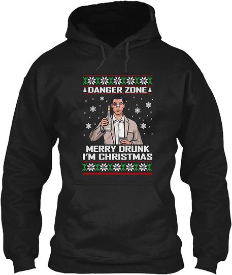 Merry Drunk I'm Christmas Pullover Hoodie