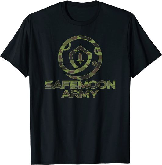 Safemoon Crypto Safemoon Army Camouflage Camo T-Shirt