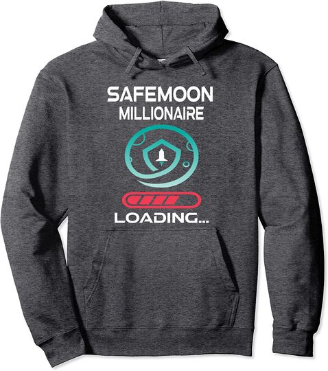 Safemoon Millionaire Loading Cryptocurrency To The Moon Pullover Hoodie