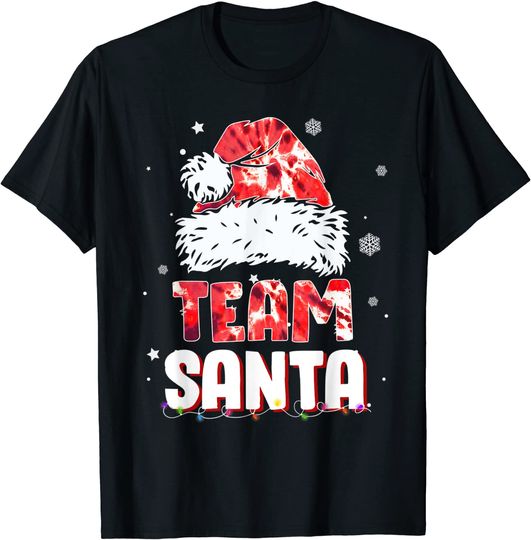 Team Santa Family Matching Tie Dye T-Shirt