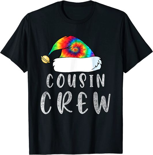 Tie Dye Cousin Crew Family Matching Christmas T-Shirt