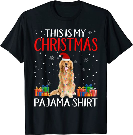 This Is My Golden Retriever Dog Christmas Pajama T-Shirt