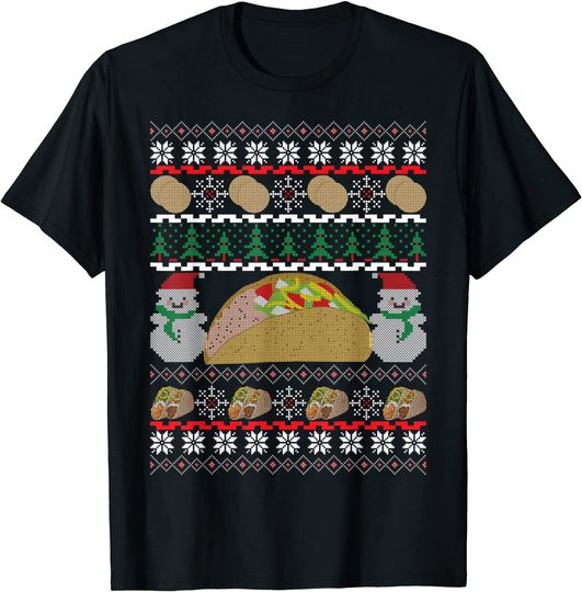 Taco Ugly Christmas T-Shirt