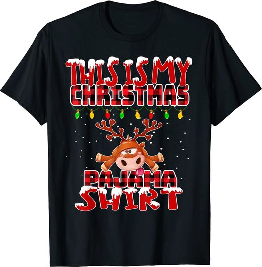 This Is My Christmas Pajama Moose Deer Matching Family T-Shirt