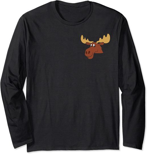 Moose In The Pocket Elk Canadian Moose In Pocket Long Sleeve