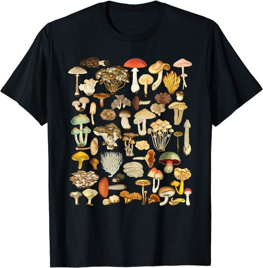 Mushroom Shirt Mycology Fungi Foraging Mushroom Whisperer T-Shirt