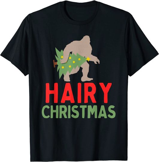 Bigfoot Hairy Christmas T-Shirt