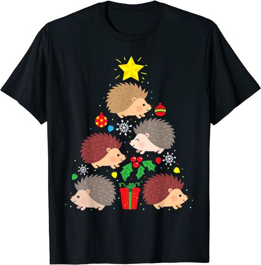 Hedgehog Christmas T Shirt