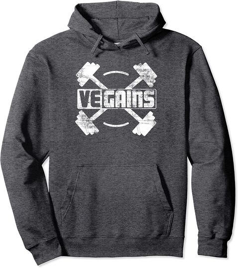 Vegains Vegan Muscle Power Amazing Vegan Workout Hoodie