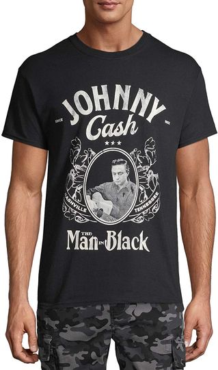 Johnny Cash The Man In Black Graphic T-Shirt