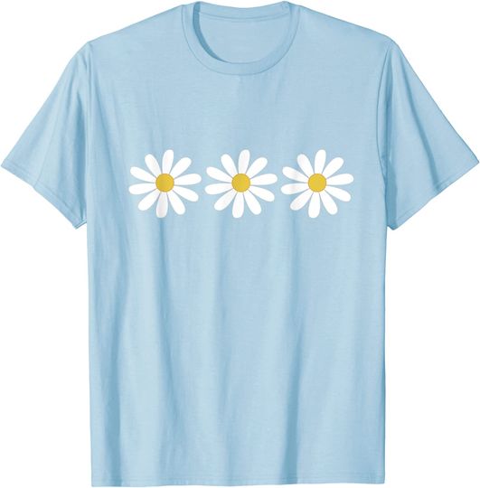 3 Simple but Pretty Daisy Flower Tee T-Shirt