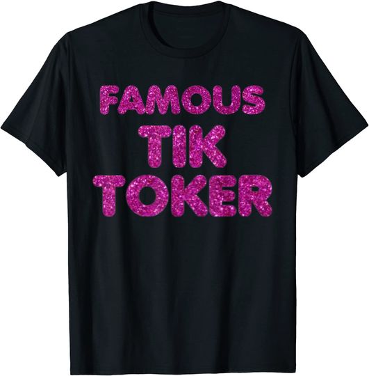 Famous Social Media Tik Toker Video Meme Purple T-Shirt