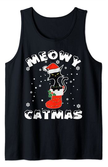 Christmas Cat Tank Top
