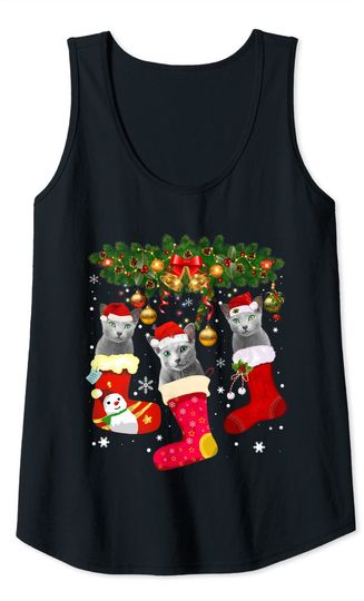 Christmas Cat Tank Top