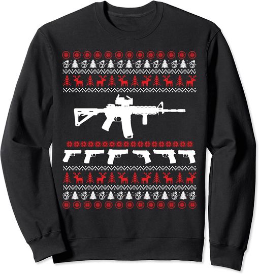 Gun Ugly Christmas Sweaters Sweatshirt