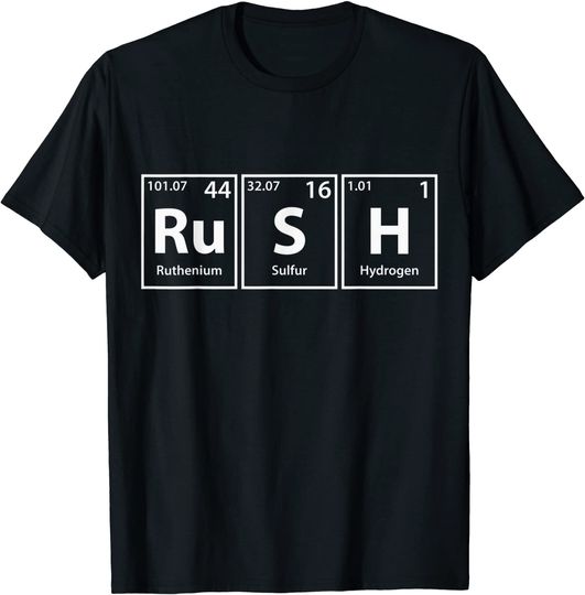 Rush  Periodic Table Elements T-Shirt