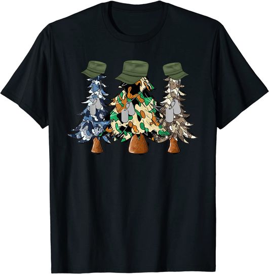Camouflage Christmas Trees T-Shirt