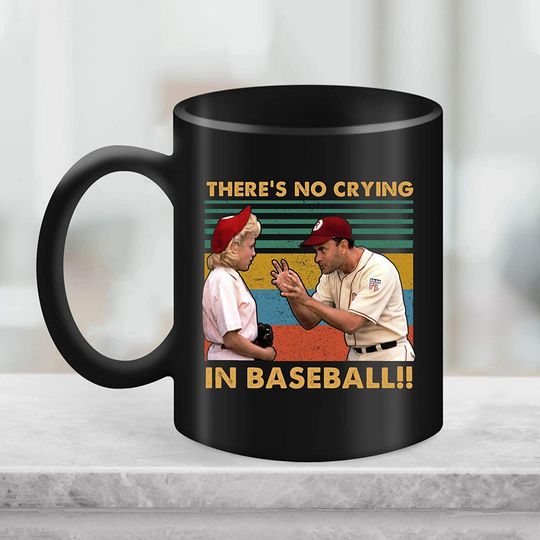 There's No Crying In Baseball Vintage Mug