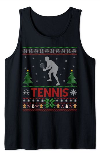Tennis Christmas Tank Top