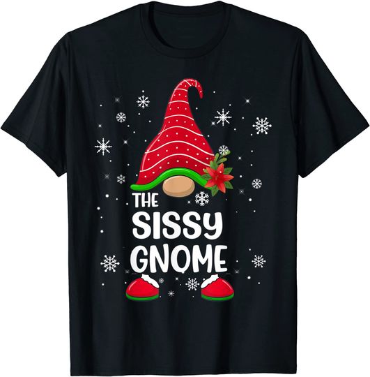 Sissy Gnome Buffalo Plaid Matching Family Christmas T-Shirt