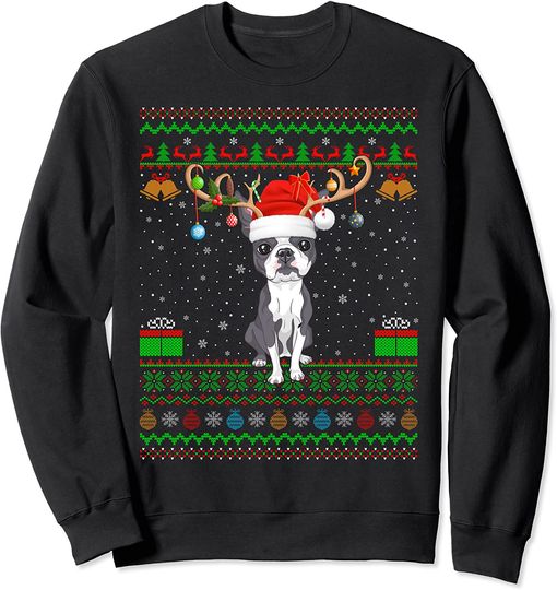 Boston Terrier Christmas Sweatshirt