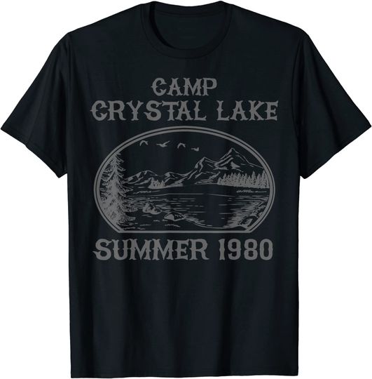 Summer Camp Retro 1980 crystal clear lake Halloween T-Shirt