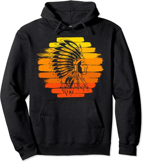 Native American Headdress Indian Pride Hoodie