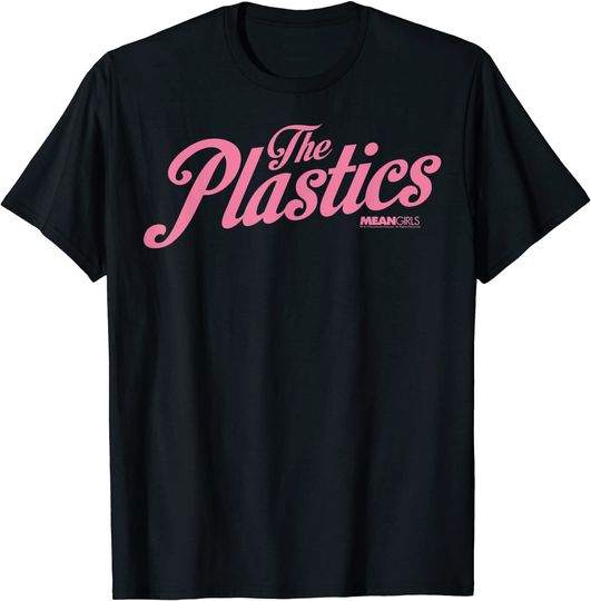 Mean Girls The Plastics Pink Script Graphic T-Shirt