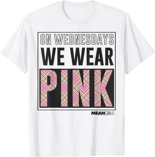 Mean Girls On Wednesdays We wear Pink Graphic T-Shirt