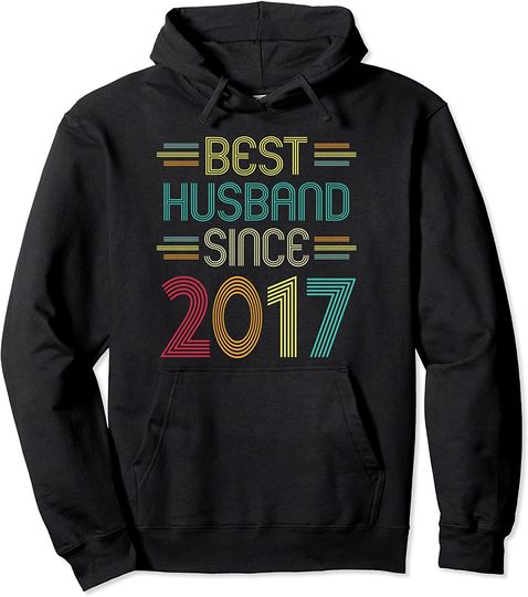 Best Husband Since 2017 - 4th Wedding Anniversary Pullover Hoodie