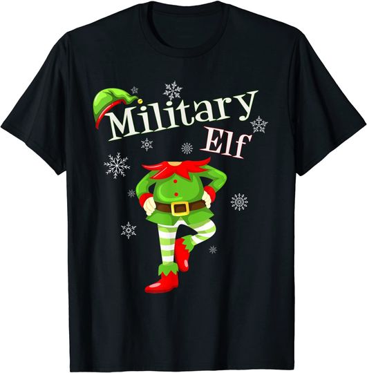 Military Christmas Elf T-Shirt