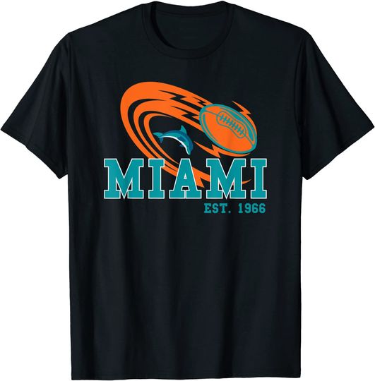 Miami Est.1966 Sports Team Novelty Athletic T-Shirt