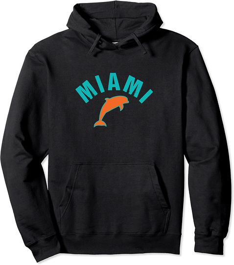 Cool Miami Local Standard MIA Retro Dolphin Miami FL Classic Pullover Hoodie