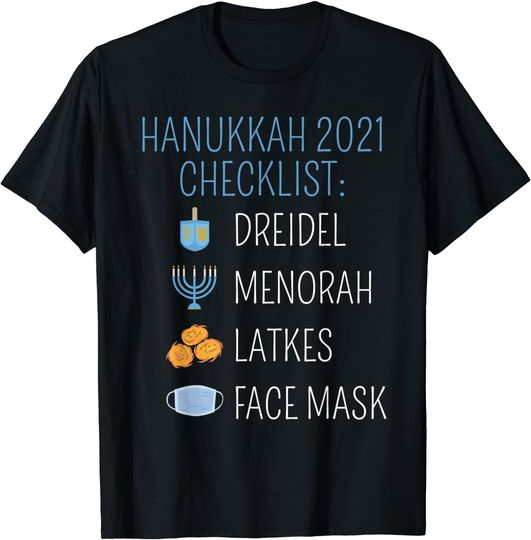 Hanukkah 2021 Checklist Happy Hanukkah T-Shirt