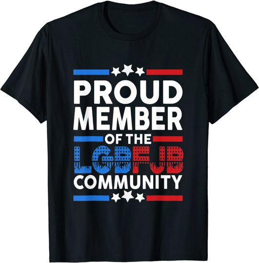Proud Member Of LGBFJB Community US Flag T-Shirt