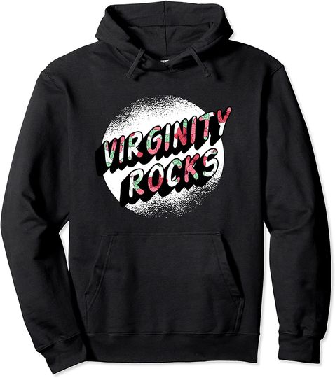Virginity Mens & Womens Rocks Original Trendy Flower Pattern Pullover Hoodie
