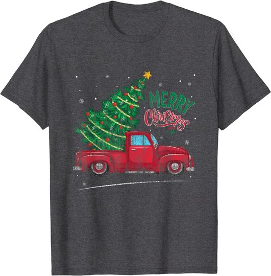 Vintage Wagon Christmas Tree on Car Xmas Vacation T-Shirt