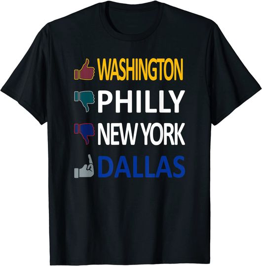 Football Fan of Washington City T-Shirt